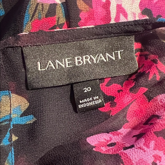 Floral Black and Pink Women's Top - Picture 3 of 5